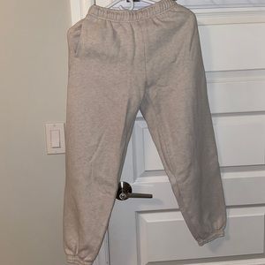 Aritzia Mega Sweatpants 2XS - Heather Oatmeal